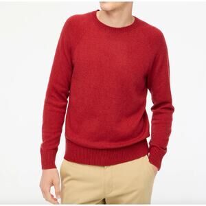 J.Crew Lambswool Blend Crewneck Sweater Red Mens XL NWT (fits like Large)